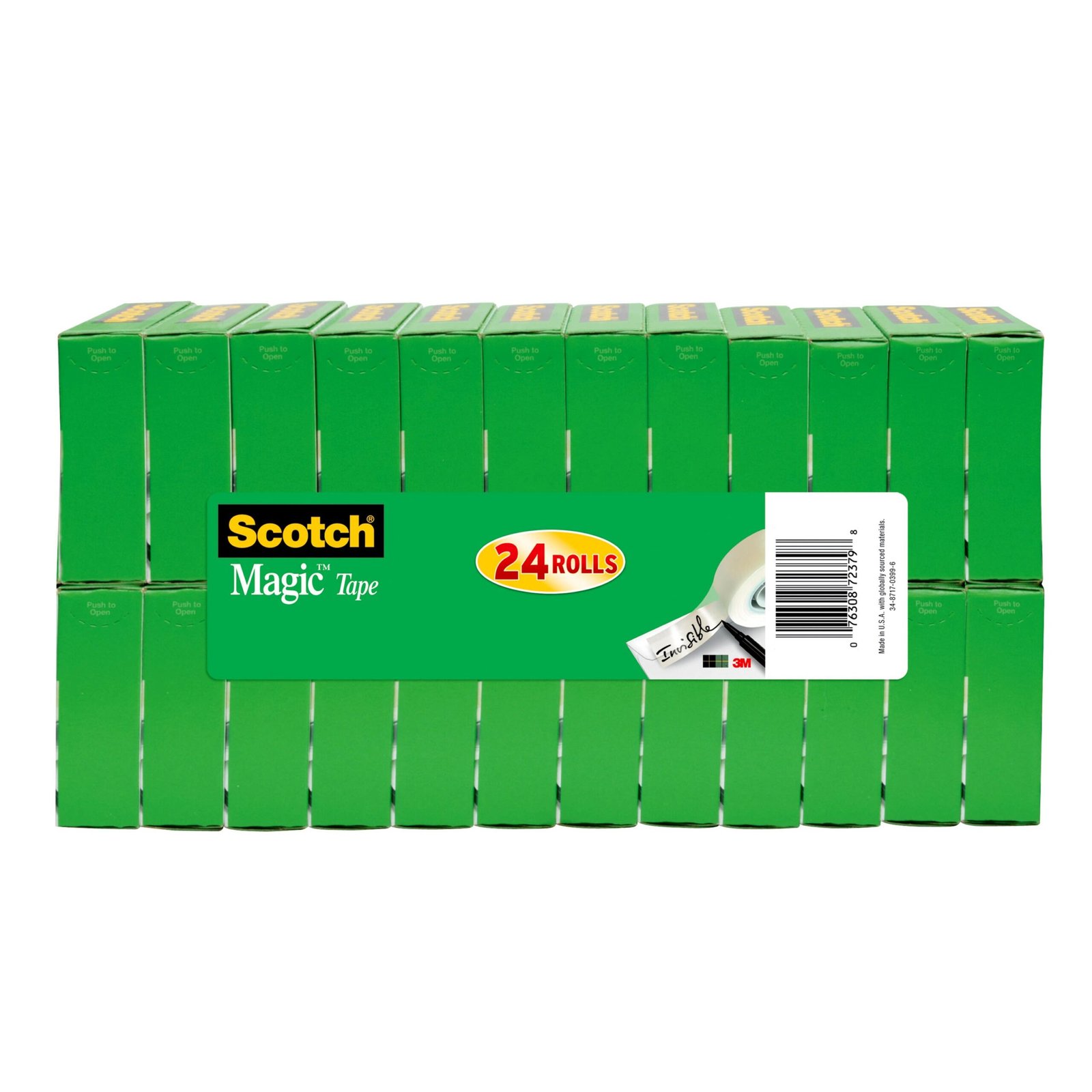 Scotch Magic Tape Value Pack 3/4" x 1000" per Roll, Clear, 24